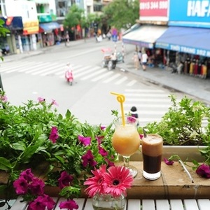 Gu Cafe – Có một vườn hoa trên balcony Gu Cafe – Có một vườn hoa trên balcony